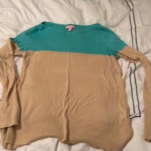 Lilly Pulitzer color block sweater size Xl